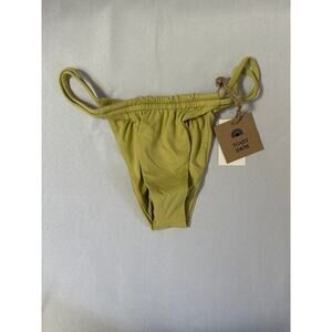 FP Toast Swim Signature Tunnel Bikini Bottoms Leek Green Sz XS